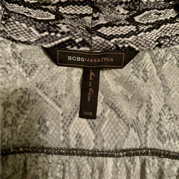 BCBGMAXAZRIA Twist-Front Snakeskin Dress - Picture 5 of 7